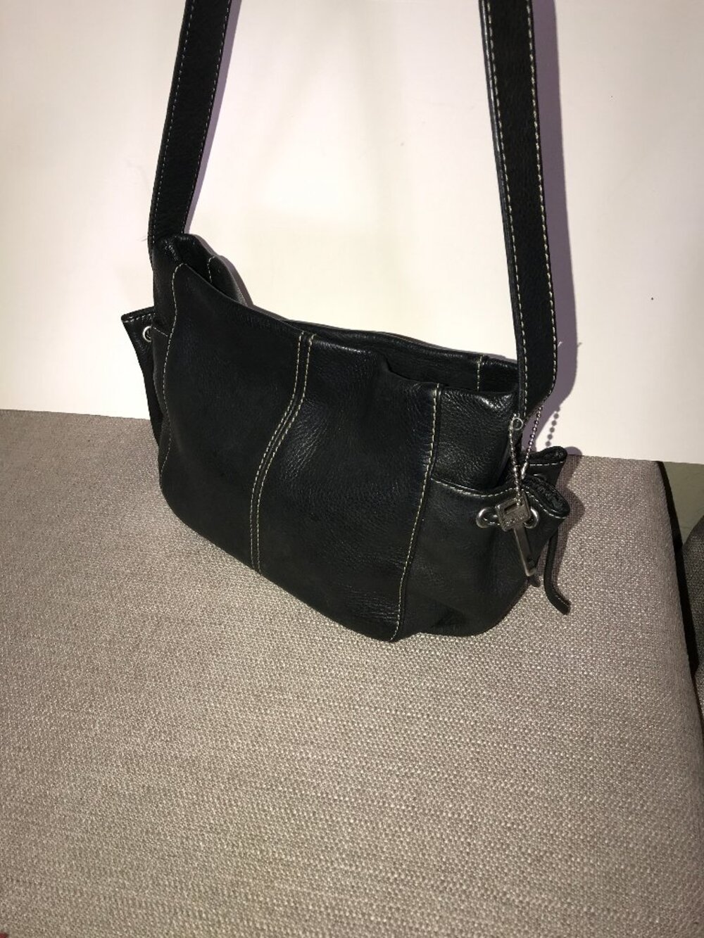 Y2K Fossil "Tate" Hobo Shoulder Bag with Key